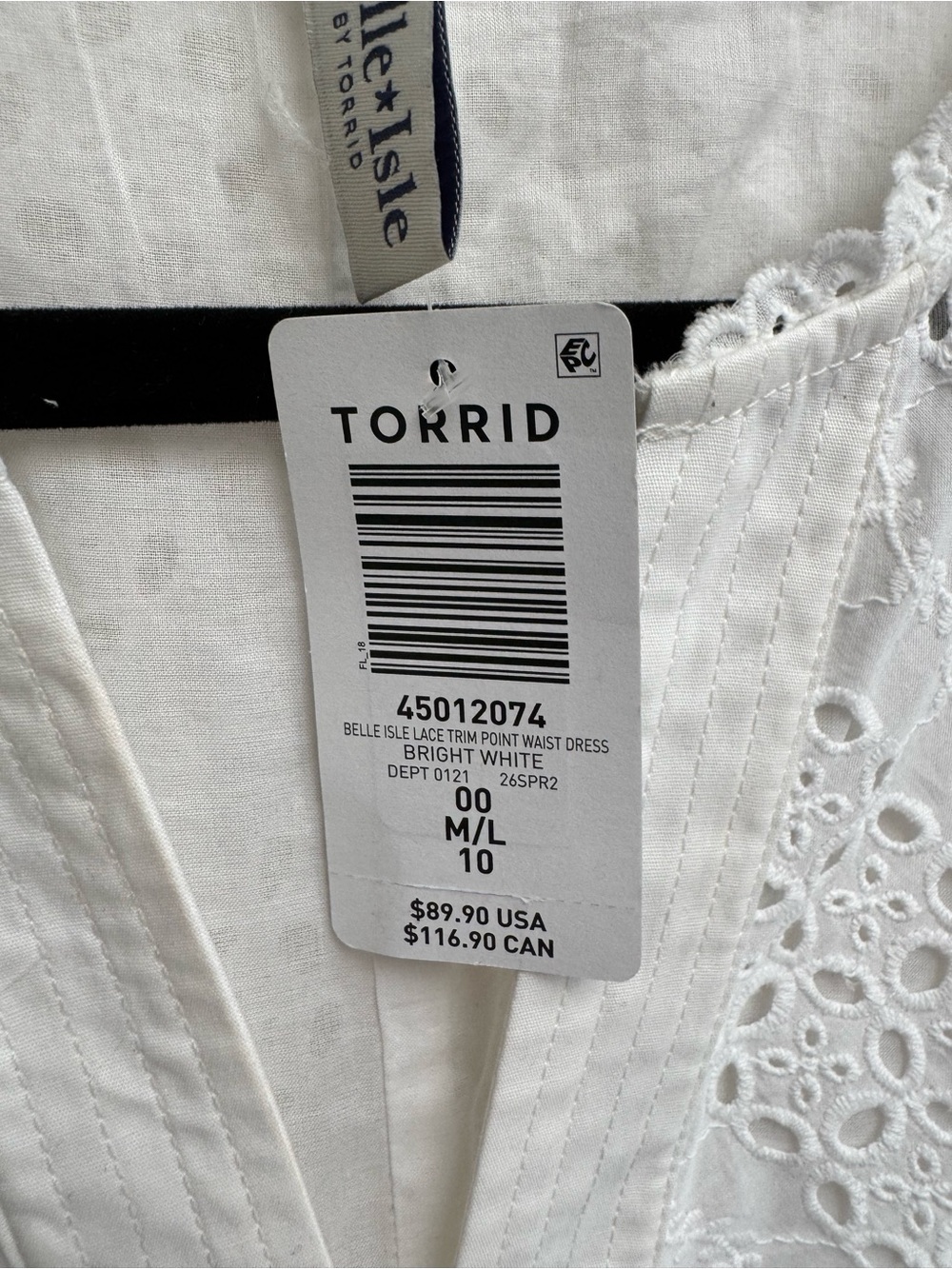 Torrid Belle Isle Eyelet Mini Dress - Picture 7 of 11